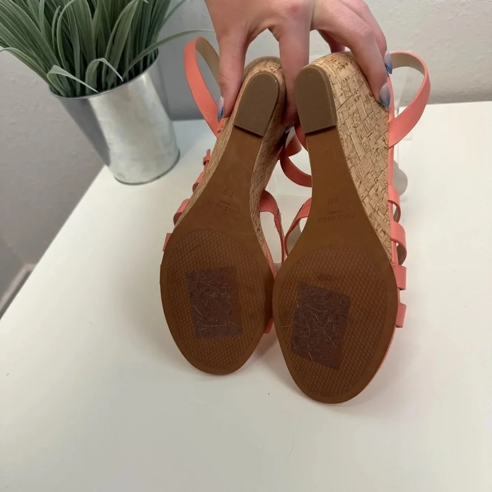 Cole Haan Coral Marieta Wedge Sandals - Size 10